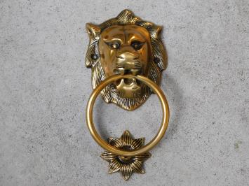 Door knocker Lion's head - Alu - Brass look