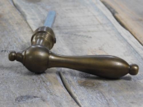 Set of door hardware - patinated brass - for room doors