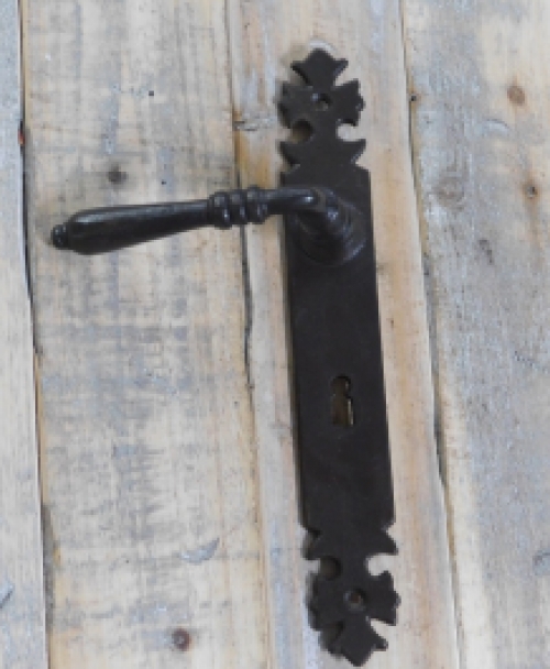 Set deurbeslag - antiek ijzer donker bruin- BB 72 - voor kamerdeuren