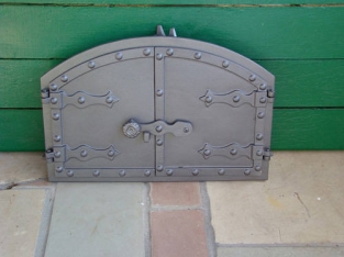 Door for pizza oven - cast iron untreated