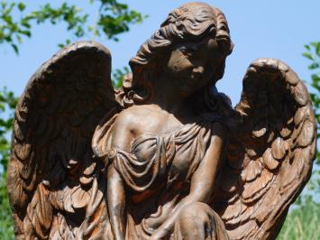 Angel Statue – 50 cm – Stone in Oxide