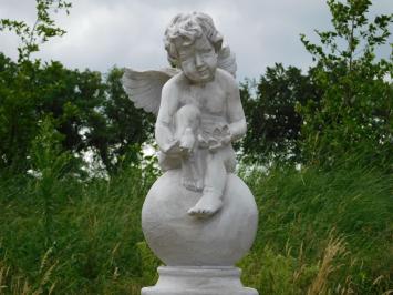 Engel auf Kugel XL – 67 cm – Polystone