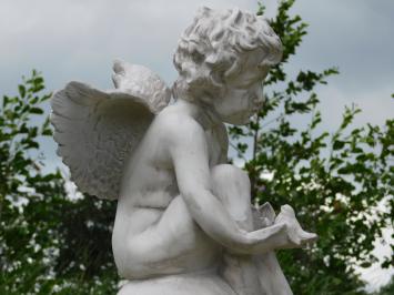 Engel auf Kugel XL – 67 cm – Polystone