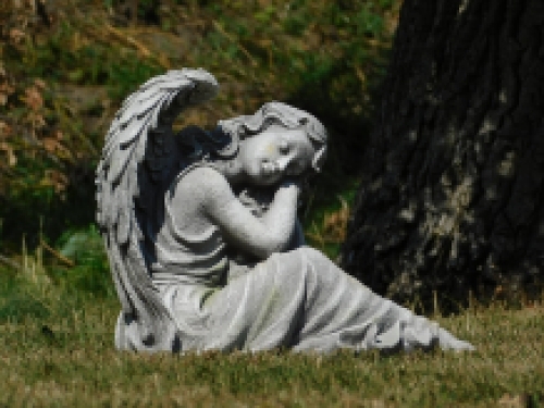 Sleeping angel - XL - polystone