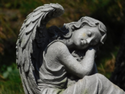 Sleeping angel - XL - polystone