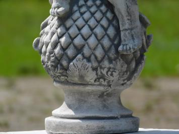 Einmalig: Engel auf Sockel - 60 cm - Stein