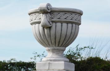 Sturdy Flower Pot - Goblet - 45 cm - Stone