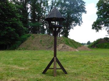 Handgemaakt Vogelvoederhuis - Robuust - 210 cm - Hout