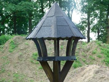 Handgemaakt Vogelvoederhuis - Robuust - 210 cm - Hout