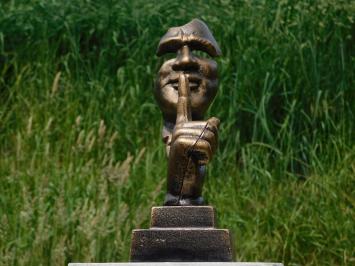 Statue The Whisperer - Bronze look - Cast iron