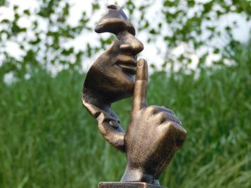 Statue The Whisperer - Bronze look - Cast iron