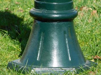 Standing fountain with brass tap - dark green - aluminium