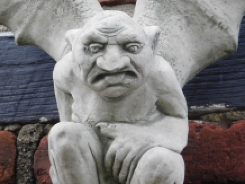 Gargoyle - bat - demon expeller - guardian - stone cathedral figure