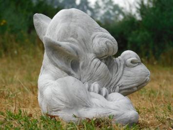 Gargoyle XL – Solid Stone – 42 cm Wide – Garden Statue