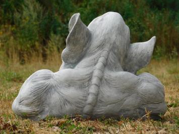 Gargoyle XL – Solid Stone – 42 cm Wide – Garden Statue