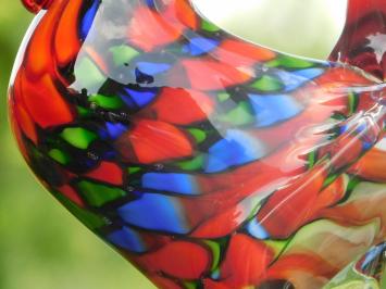 Glas geblazen Haan - Vol in Kleur - Handgemaakt