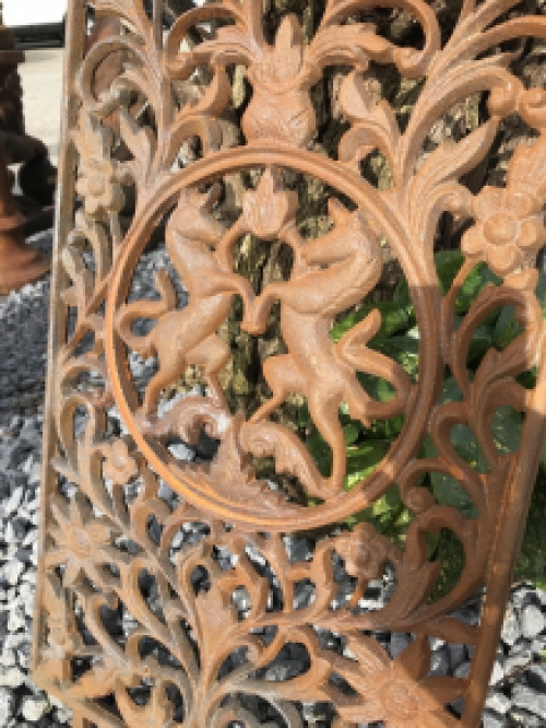Door grille / window grille - balcony railing, but also beautiful as wall decoration, cast iron - rustic.