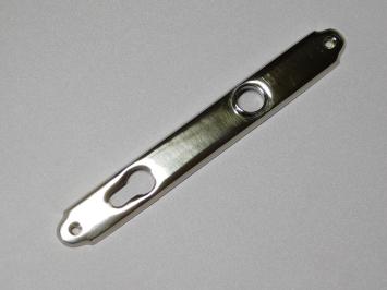 Smalle Deurplaat - PC 92 - Hoogglans Vernikkelt Messing