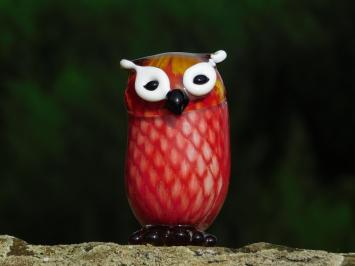 Glass sculpture Owl - In Colour - Glass sculpture