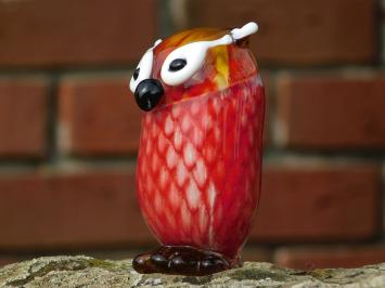 Glass sculpture Owl - In Colour - Glass sculpture