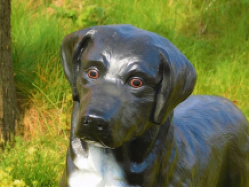 Schöner ''Labrador Retriever'' schwarz - aus Polystone