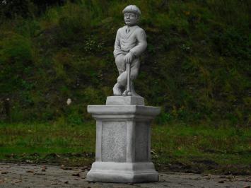 Statue Golfer on Pedestal - 78 cm - Stone