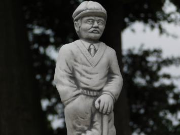 Statue Golfer on Pedestal - 78 cm - Stone