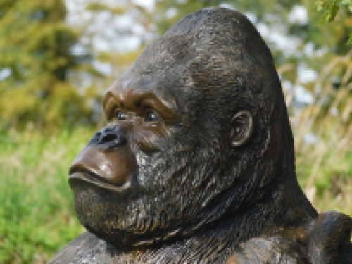 Exclusive statue Gorilla with baby gorilla - XXL - polystone - detailed