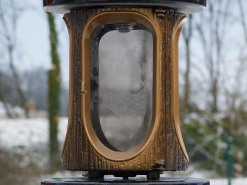 Grablaterne aus Granit – Schwarz mit Gold