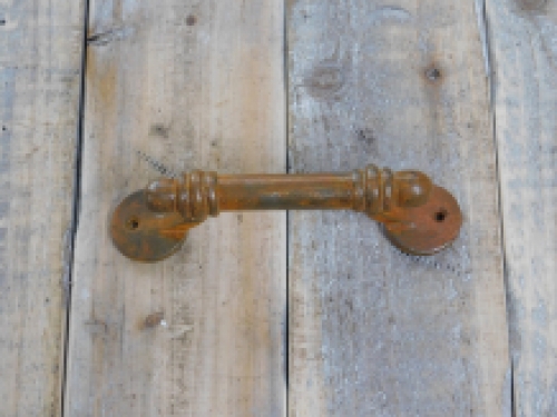 Rustic door handle / lever, antique iron handle for doors, cabinet doors and drawers