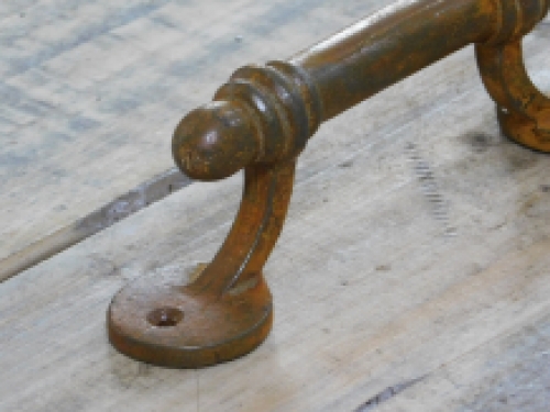 Rustic door handle / lever, antique iron handle for doors, cabinet doors and drawers