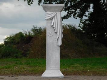 Greek Pedestal Medusa Drapery - 100 cm - Stone Column