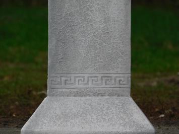 Greek Pedestal Medusa Drapery - 100 cm - Stone Column