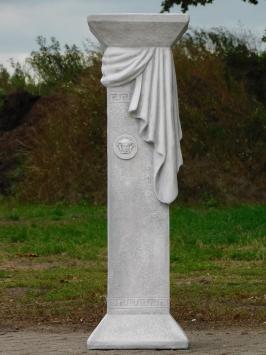 Greek Pedestal Medusa Drapery - 100 cm - Stone Column