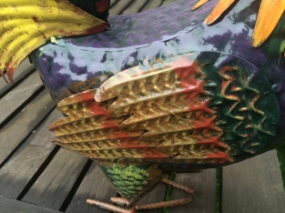 Decorative Rooster - Full in Colour - Metal