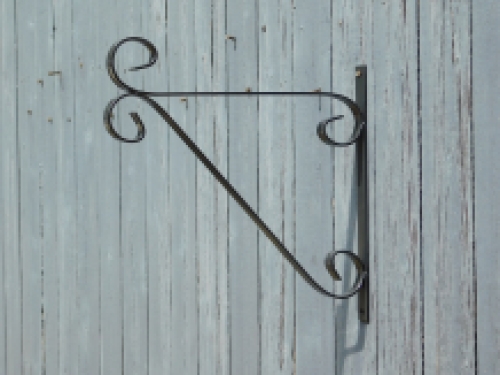 Decorative wall hook with curl - hanging basket hook