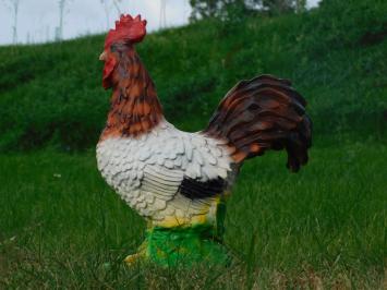 Statue Hahn in Farbe - Polystone - 40cm hoch