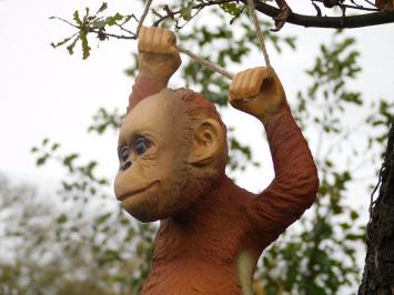 Hängender Affe - 63 cm - Polystone