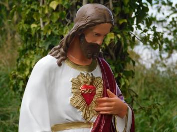 Heilig Hartbeeld Jezus XL - 113 cm - Polystone