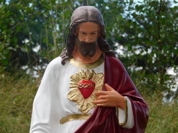 Heilig Hartbeeld Jezus XL - 113 cm - Polystone