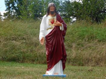 Heilig Hartbeeld Jezus XL - 113 cm - Polystone