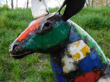 Hirsch in Farbe - 185 cm - Handgefertigt & Einzigartig