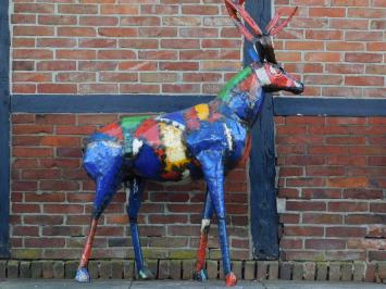 Hirsch in Farbe - 185 cm - Handgefertigt & Einzigartig