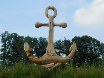 Handmade Anchor on Stand - 100 cm - Teakwood