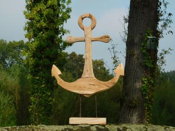 Handmade Anchor on Stand - 75 cm - Teakwood