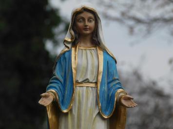 Statue of Holy Mary - polystone - in colour