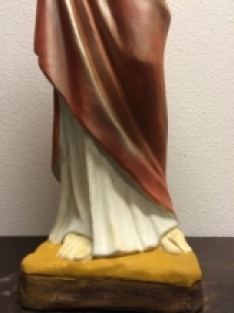 Herz-Jesu-Statue, Vollstein, original Kirchenstatue in Farbe