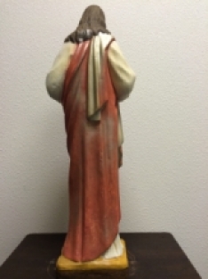 Herz-Jesu-Statue, Vollstein, original Kirchenstatue in Farbe