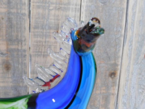 Glass blown Murano style horse, full of color, beautiful design. LAST!!