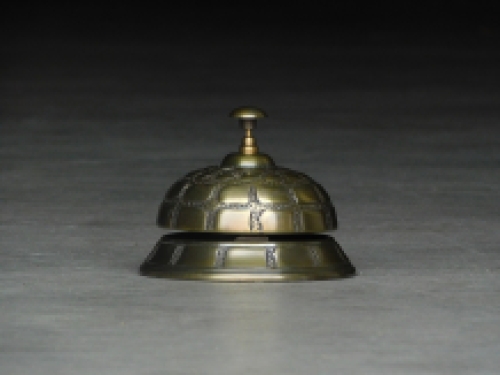 Hotel bell - alu - brown brass